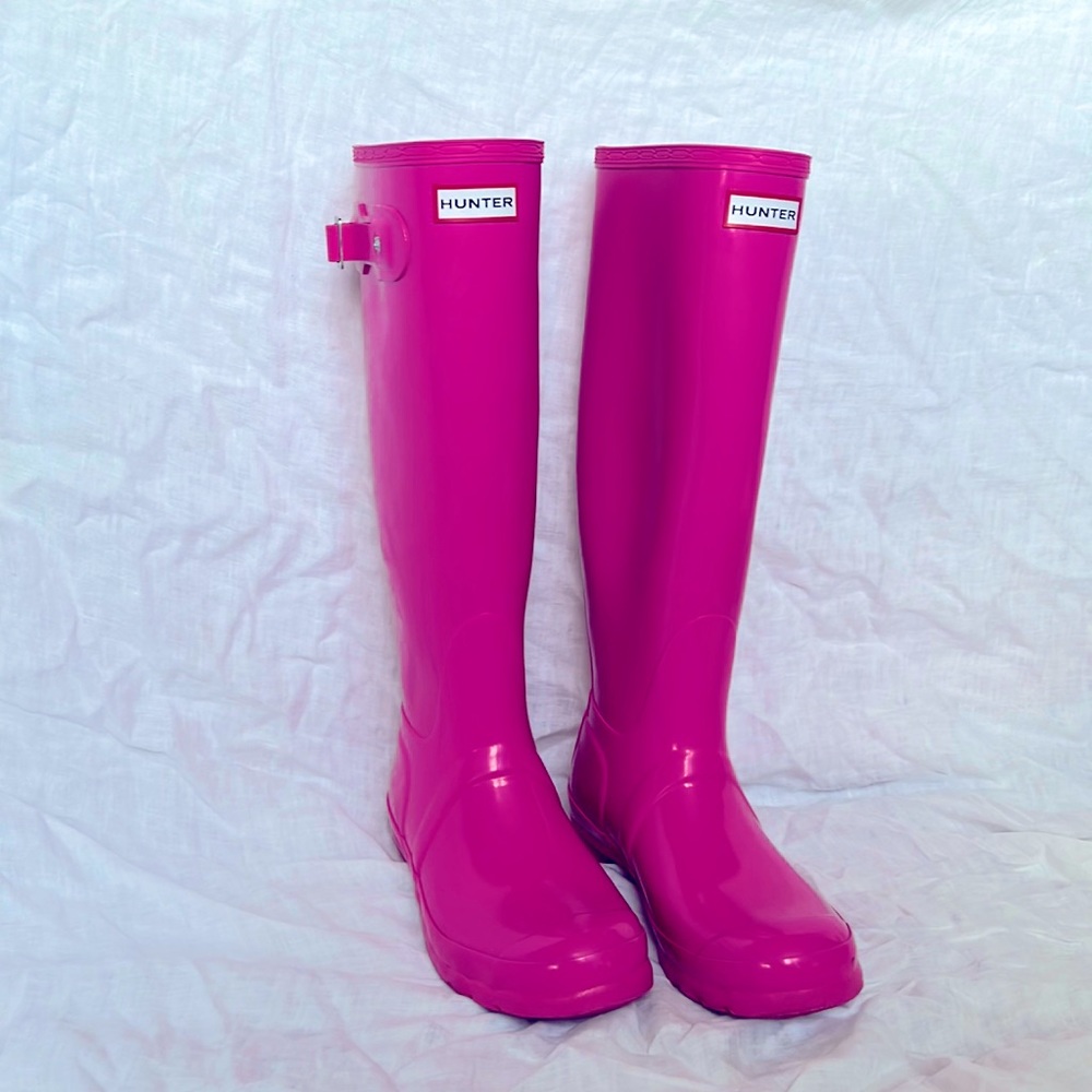 Hot Pink Hunter Boots 💕 Authentic